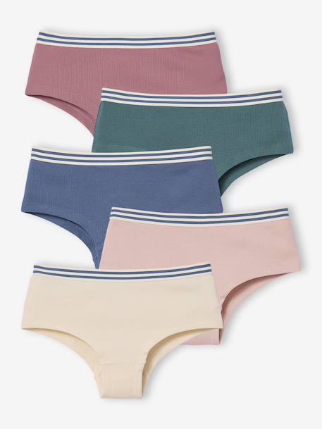 Fille-Lot 5 Shorties Jonen unis fille