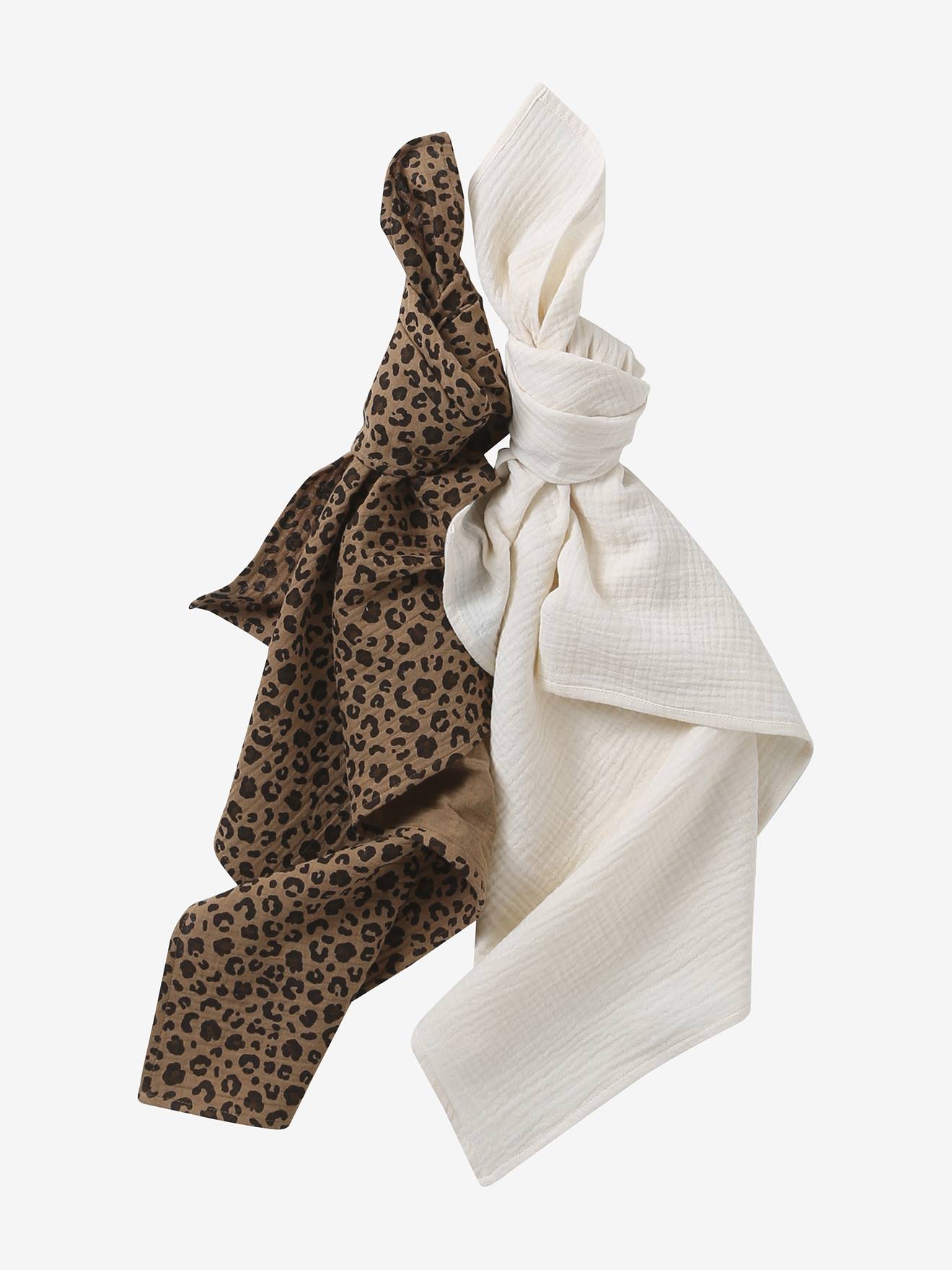 Lot 2 langes bébé personnalisable beige