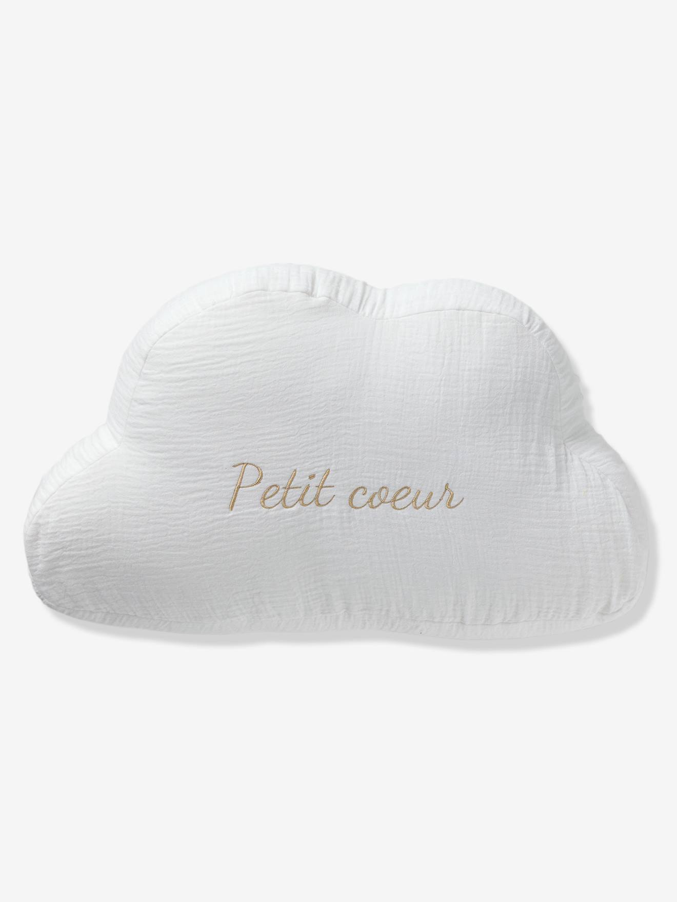 Coussin nuage en gaze de coton personnalisable écru (Vertbaudet) - Image 2