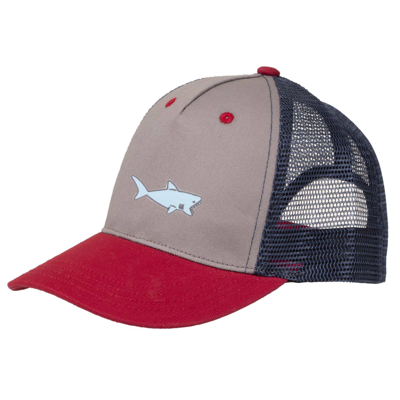 Casquettes Tricolore Avec Patch Amusant Marine/rouge