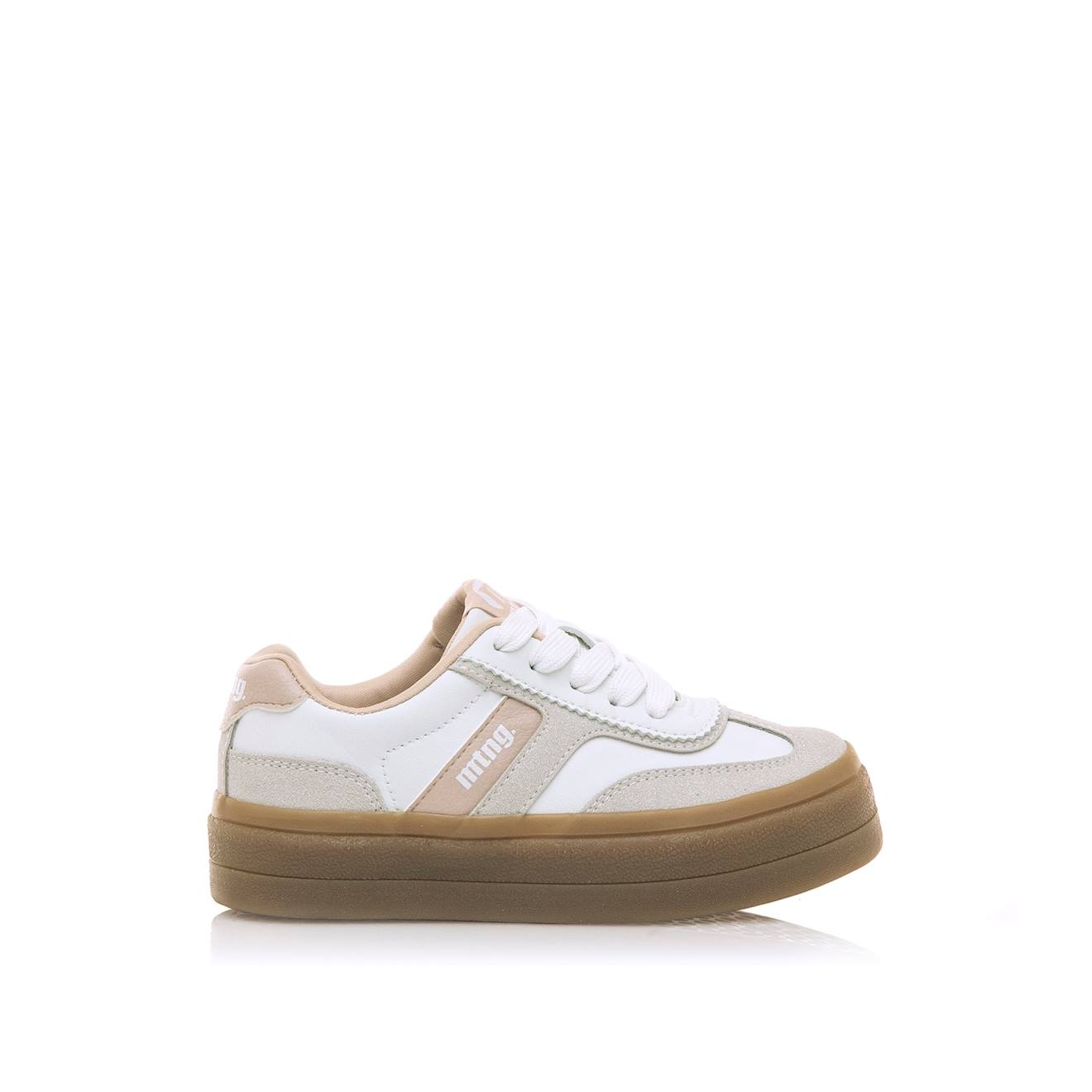 Sneakers Filles Synthétique Lacets Rose Clair