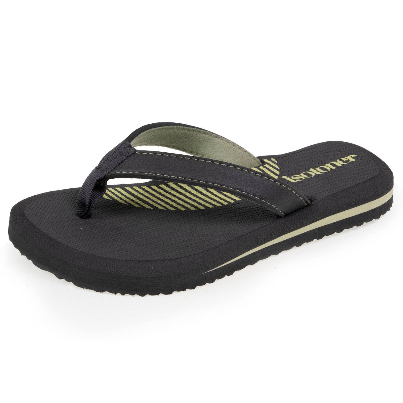 Tongs Confort Et Tige Colorée Gris/vert