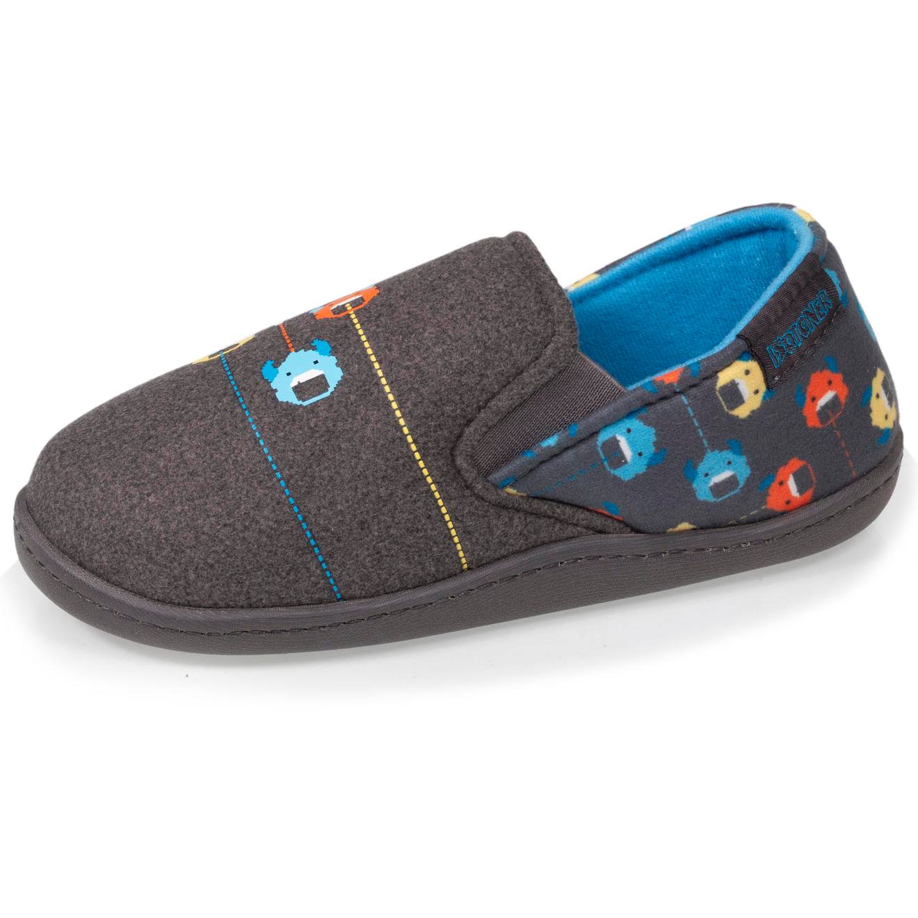 Chaussons Mocassins Légers Et Confortables, Faciles À Enfiler, Bon Maintien Du Pied Gris Chiné