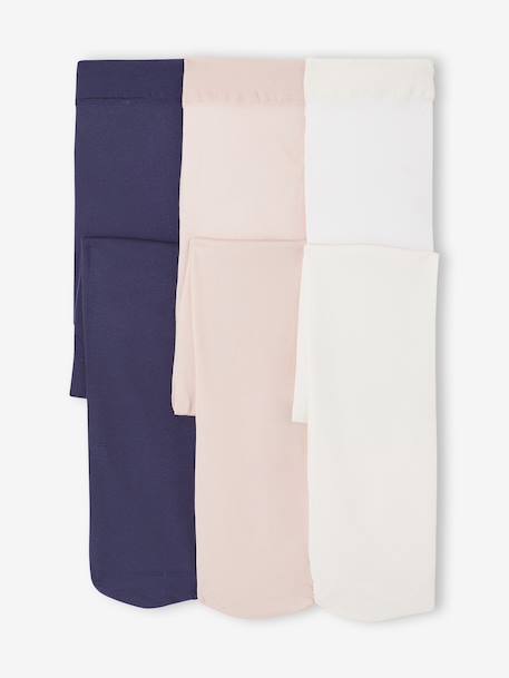 Fille-Lot de 3 paires de collants polyamide fille