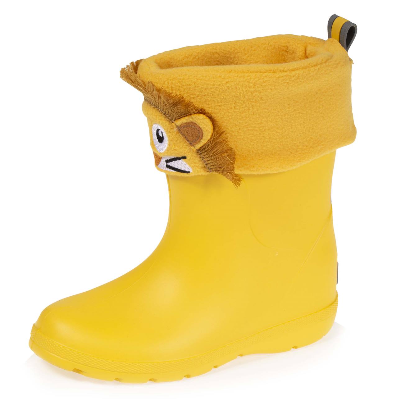 Bottes De Pluie Avec Chaussette Amovible Jaune