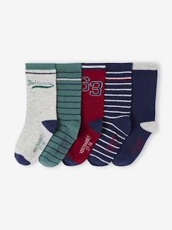 Lot de 5 paires de chaussettes « Baltimore » garçon  - vertbaudet enfant