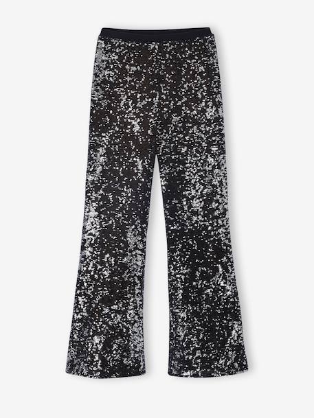 Pantalon fille à sequins   - vertbaudet enfant