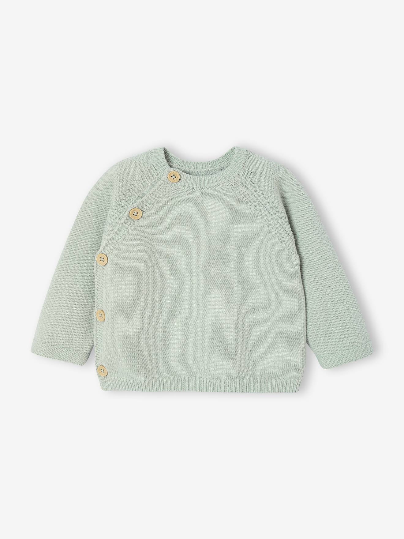 Ensemble bébé pyjama + body + gilet coffret cadeau naissance vert sauge (Vertbaudet) - Image 2