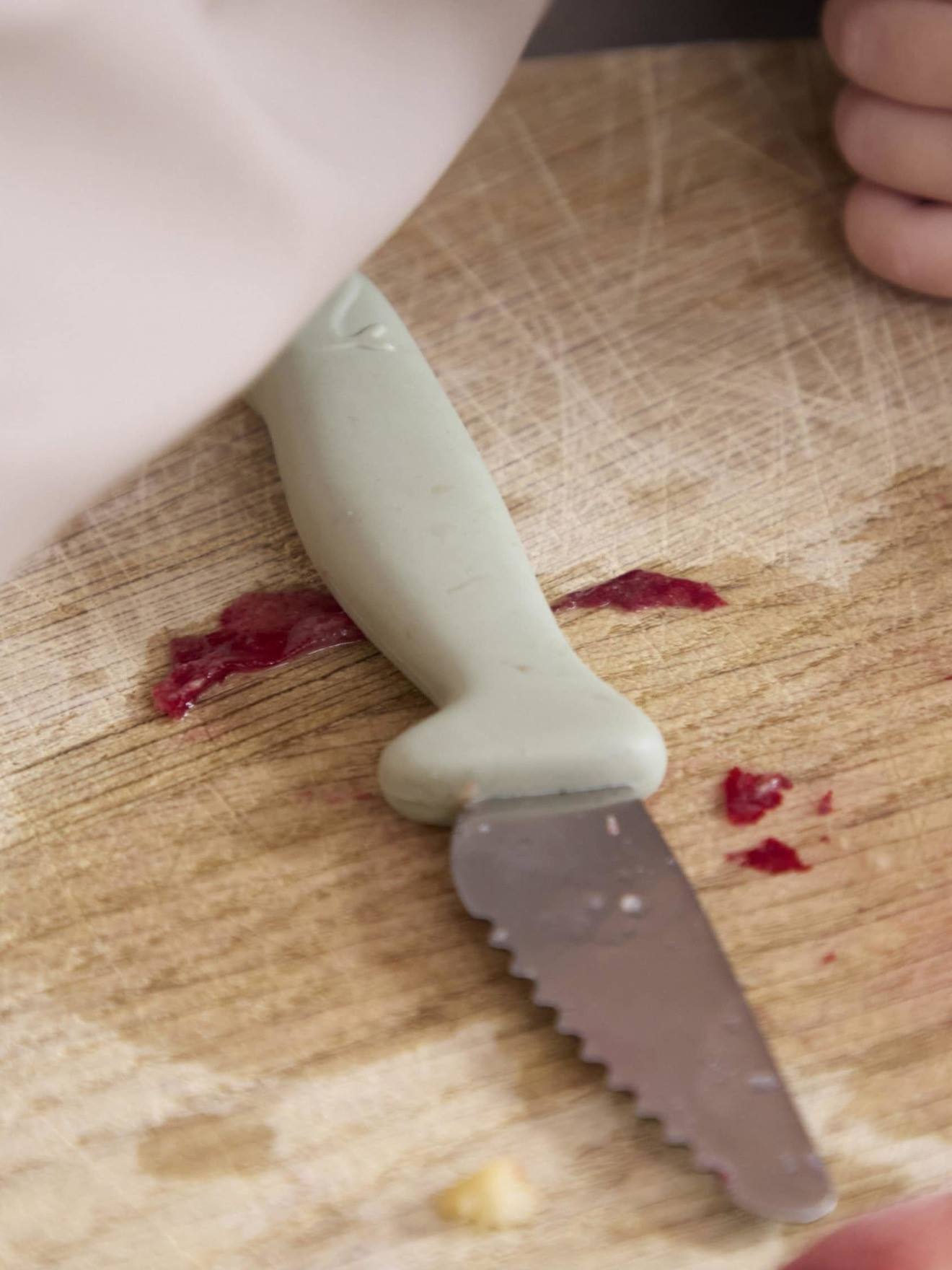 Set de 2 couteaux d'apprentissage bleu