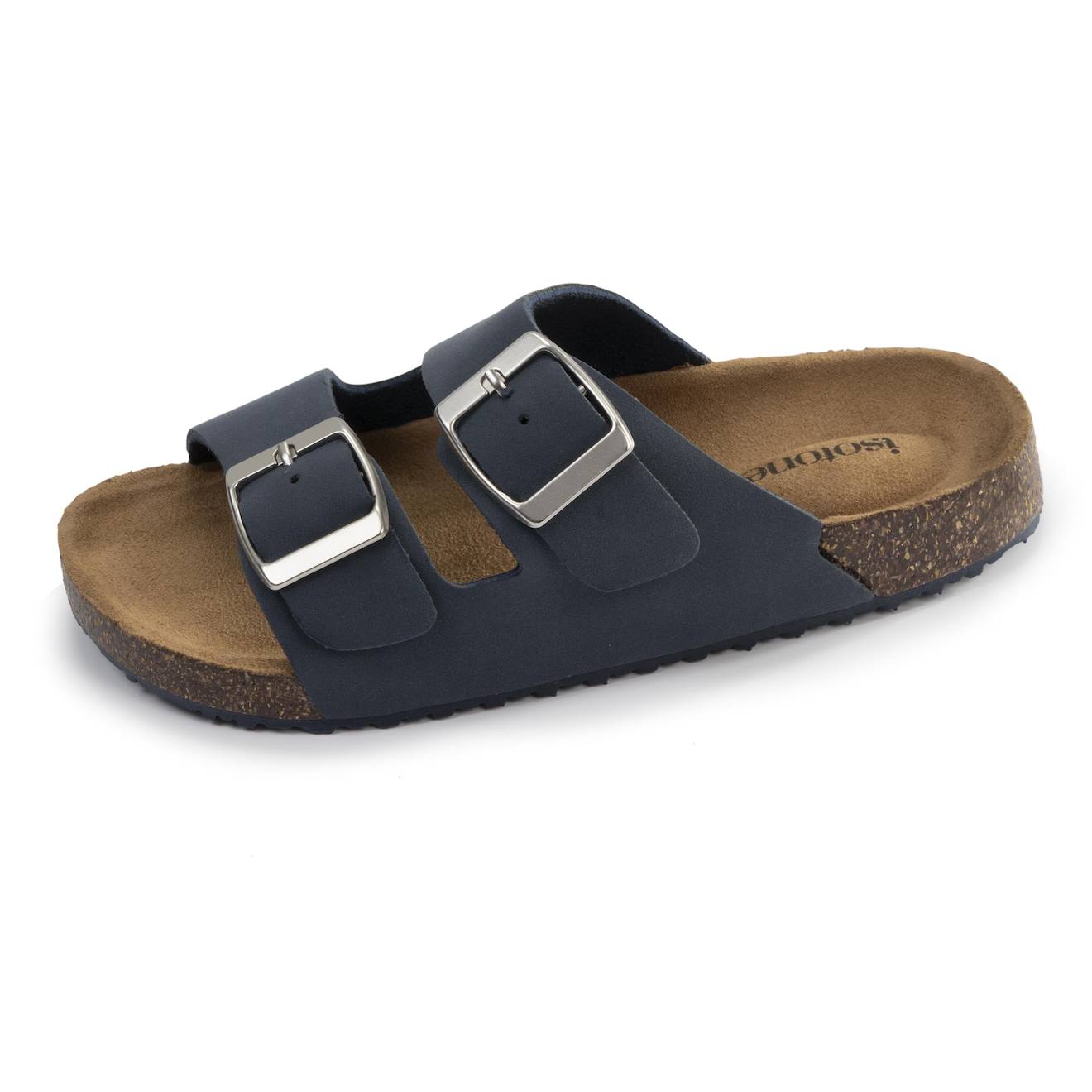 Sandales À Doubles Brides Ultra Confortables Marine
