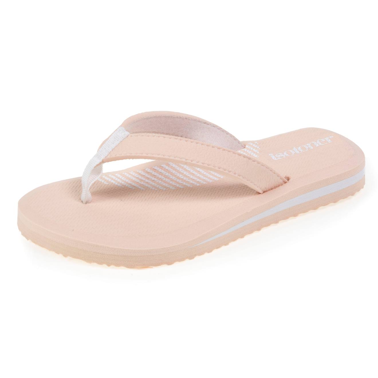 Tongs Confort Et Tige Colorée Beige