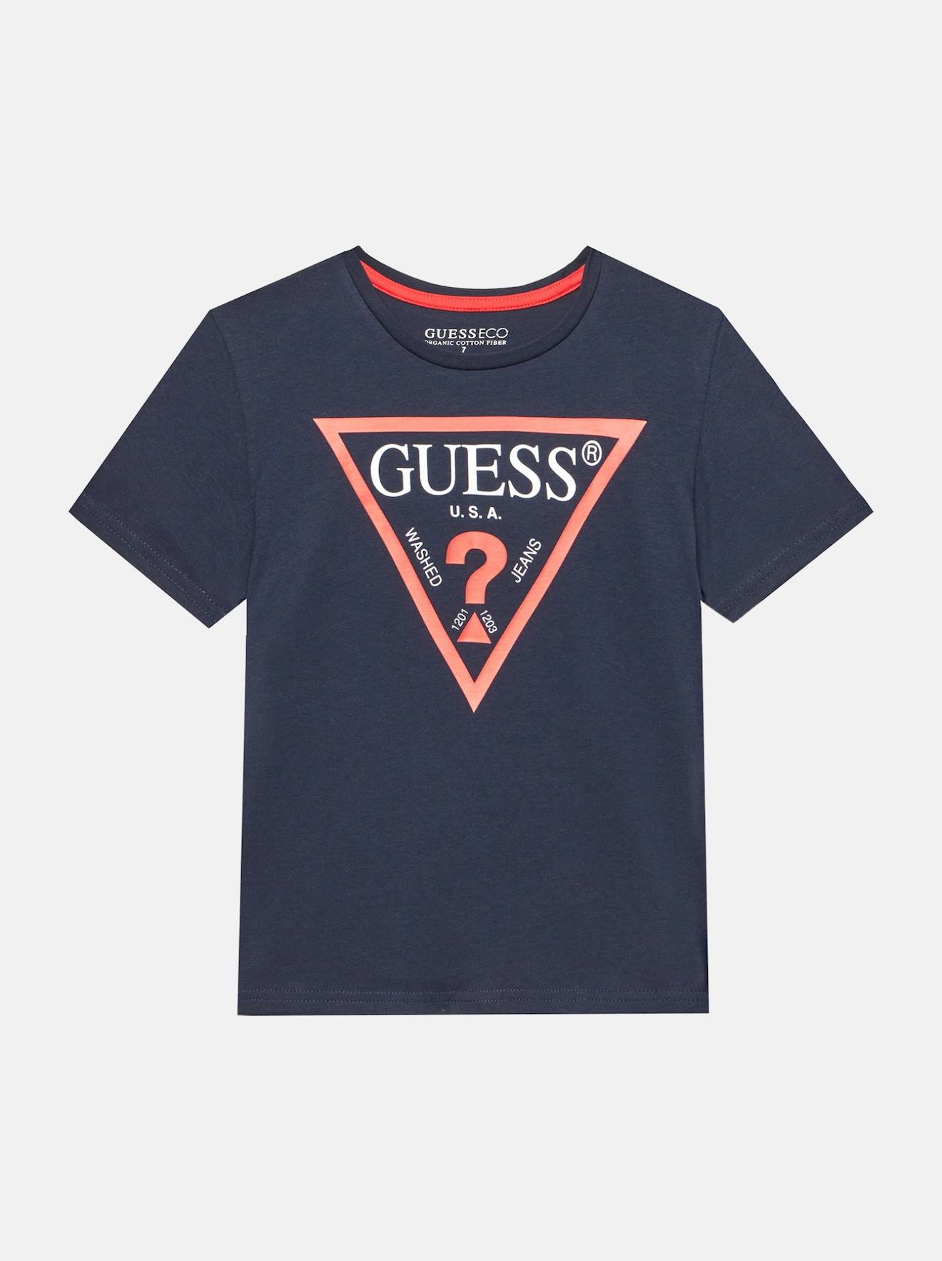 T-shirt Manches Courtes Bleu Foncé 12693