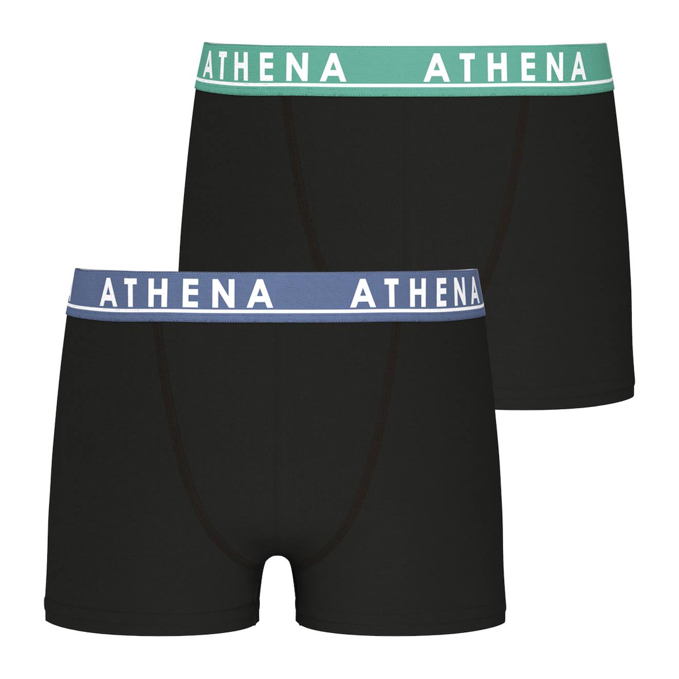 Lot De 2 Boxers Easy Color Noir, Violet, Vert