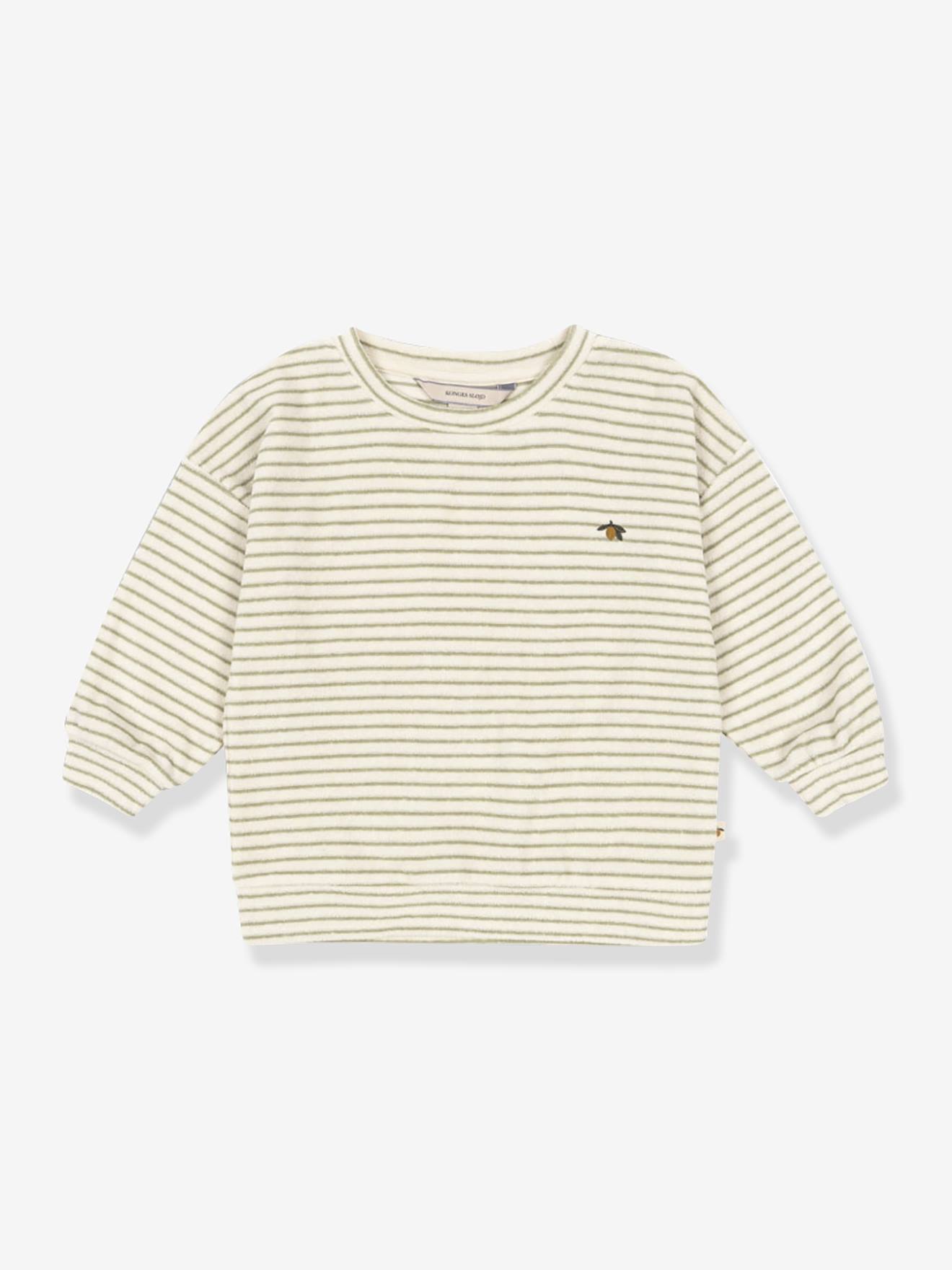 Sweat rayé en éponge ITTY beige Sweat rayé en éponge ITTY beige