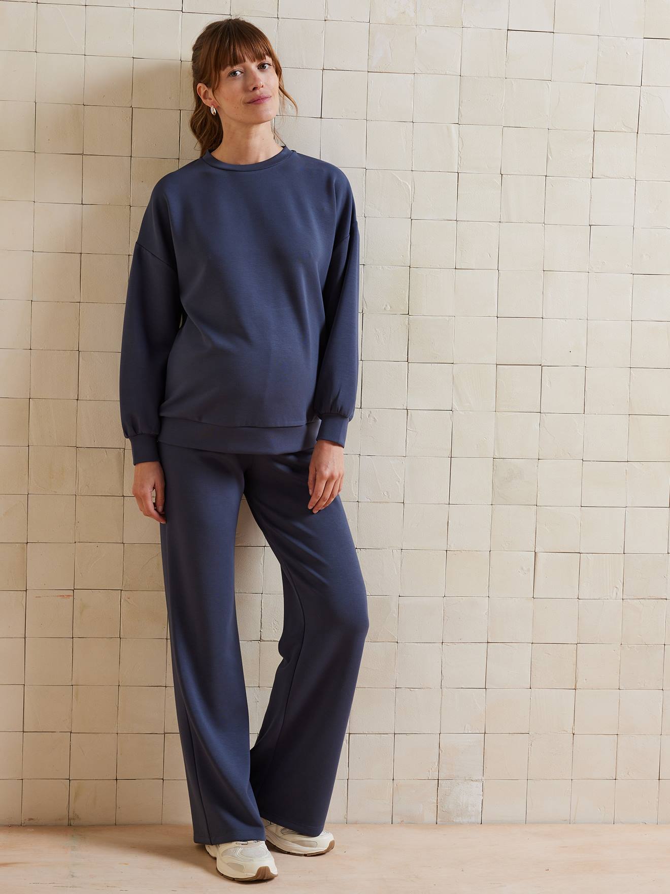 Ensemble de grossesse 2 pièces homewear bleu ardoise