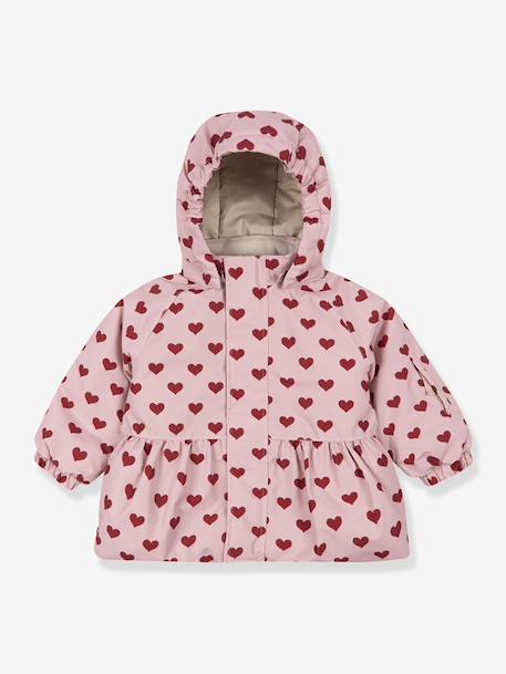 Fille-Manteau, veste-Veste coupe-vent imperméable motifs coeurs Mismou