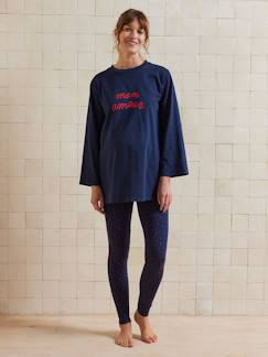 -Ensemble 2 pièces pyjama de grossesse "mon amour"