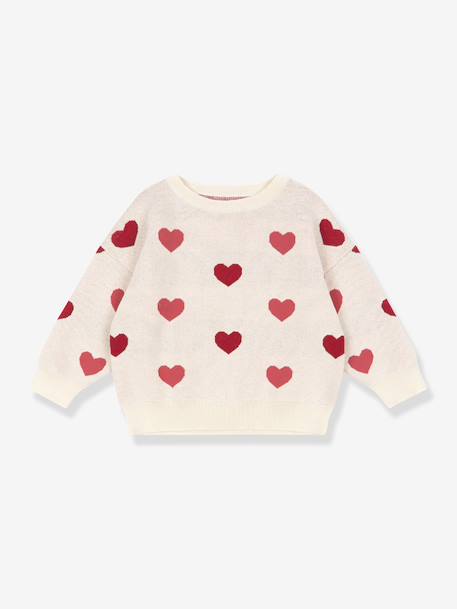 Bébé-Pull, gilet, sweat-Sweat-Pull motifs Coeurs