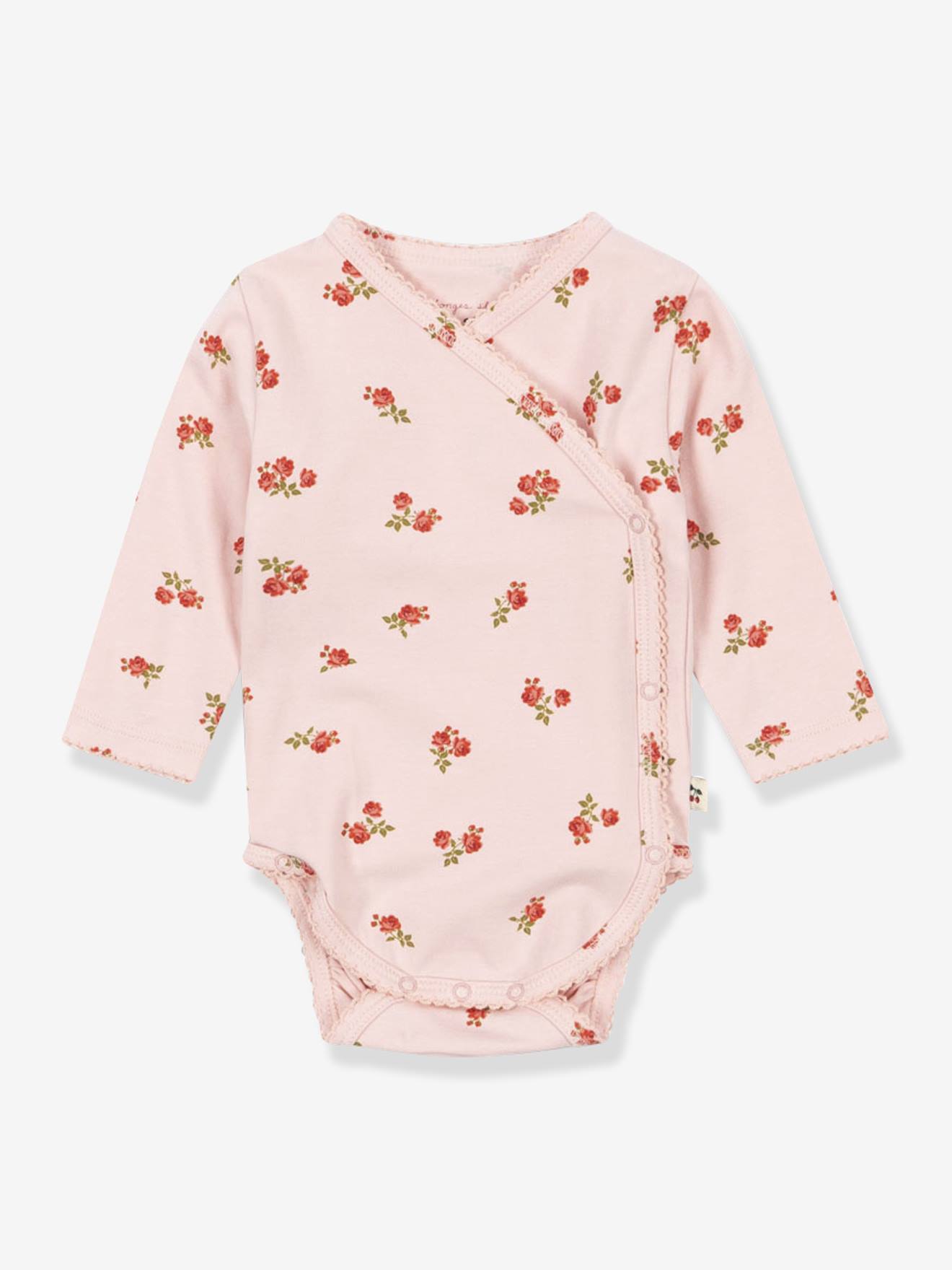 Body manches longues bébé rose