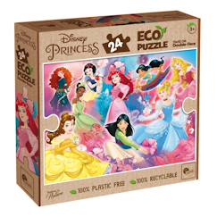 -Eco-puzzle 24 pcs double face princess