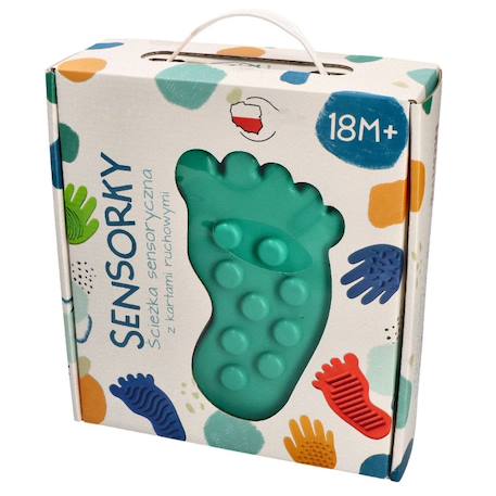 Sevira Kids - Jeu Parcours Sensoriel – Chemin Montessori Empreintes Pieds & Mains Multicolore