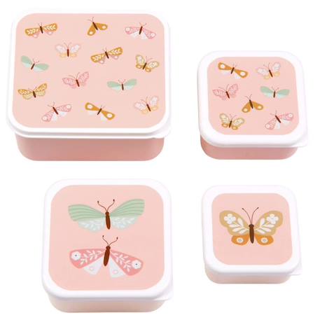 Lot de 4 boîtes à goûter Jaune+Kaki+Princesses+Robot+Rose+Rose, rouge, violet+Vert de gris 25 - vertbaudet enfant 