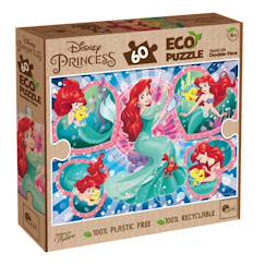 Jouet-Eco-puzzle 60 pcs double face little mermaid