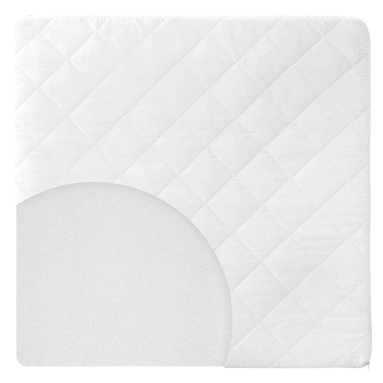 Matelas Déhoussable Pour Parc Bébé Hexagonal Blanc - Carré (100x100)
