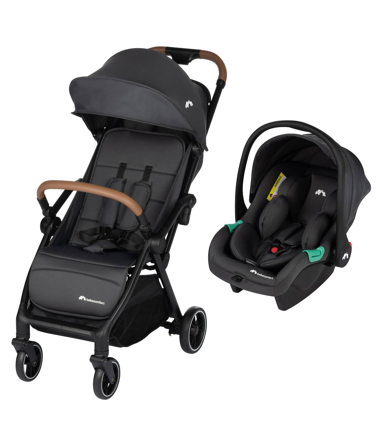 Duo Poussette Naissance Citadine Et Siège Auto Sunlite Duo Graphite Mineral