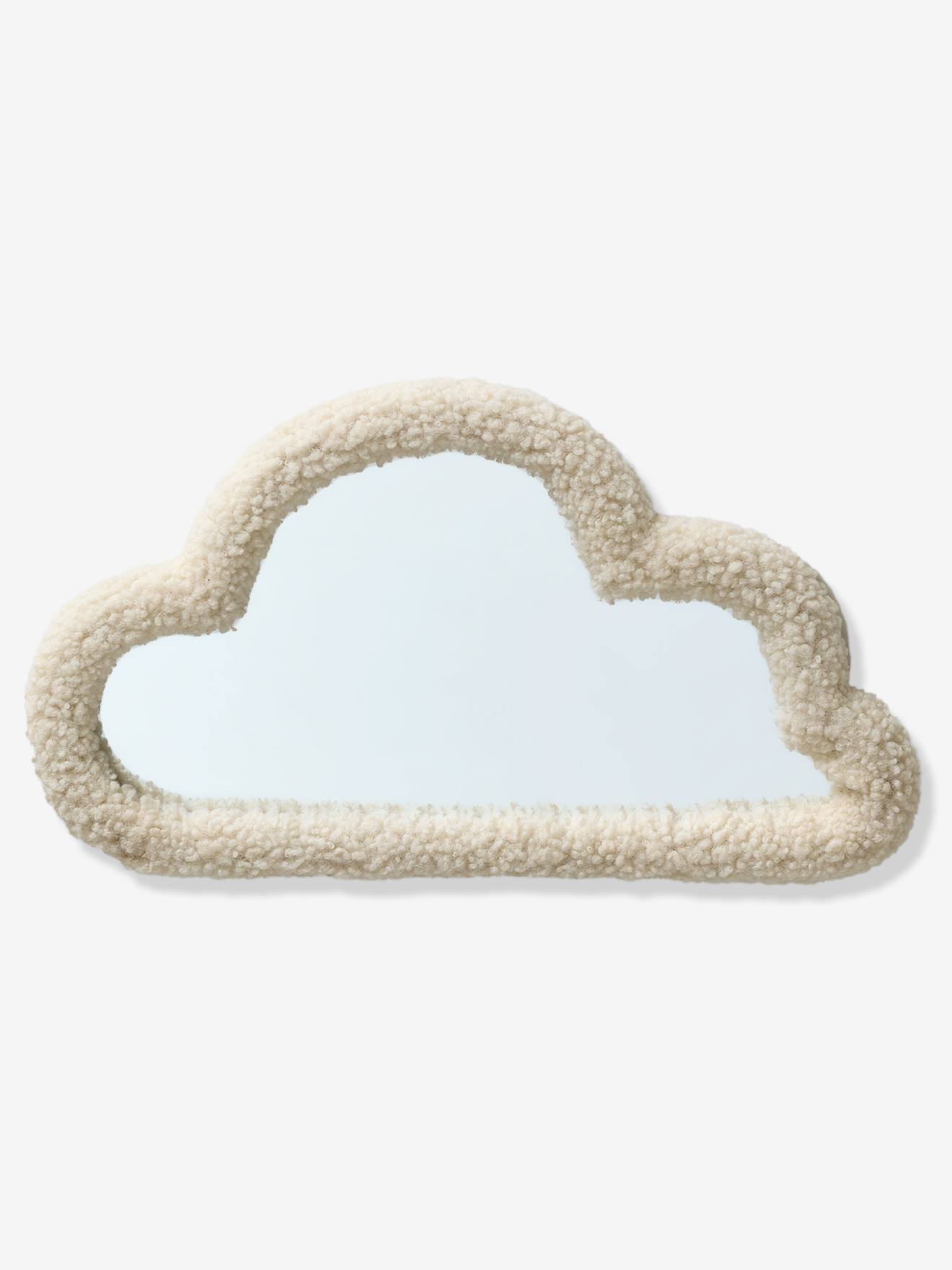Miroir Nuage en sherpa beige (Vertbaudet) - Image 1