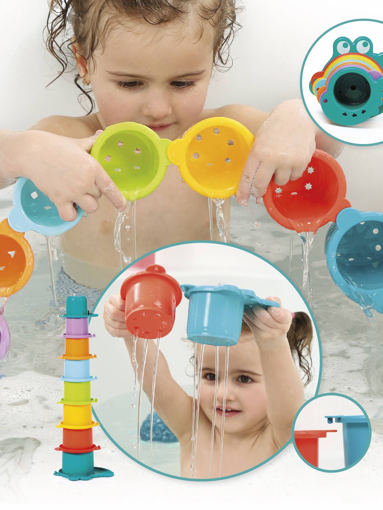 Coffret de bain multicolore (Ludi) - Image 1