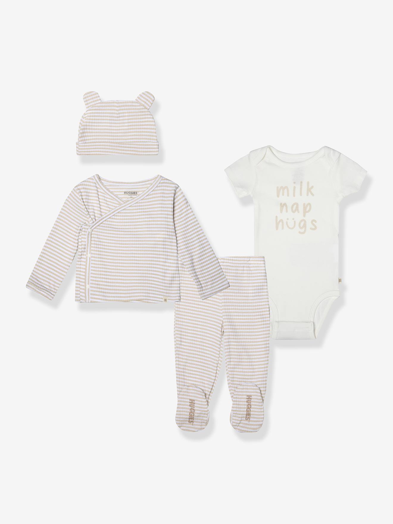 Ensemble bébé 4 pièces beige