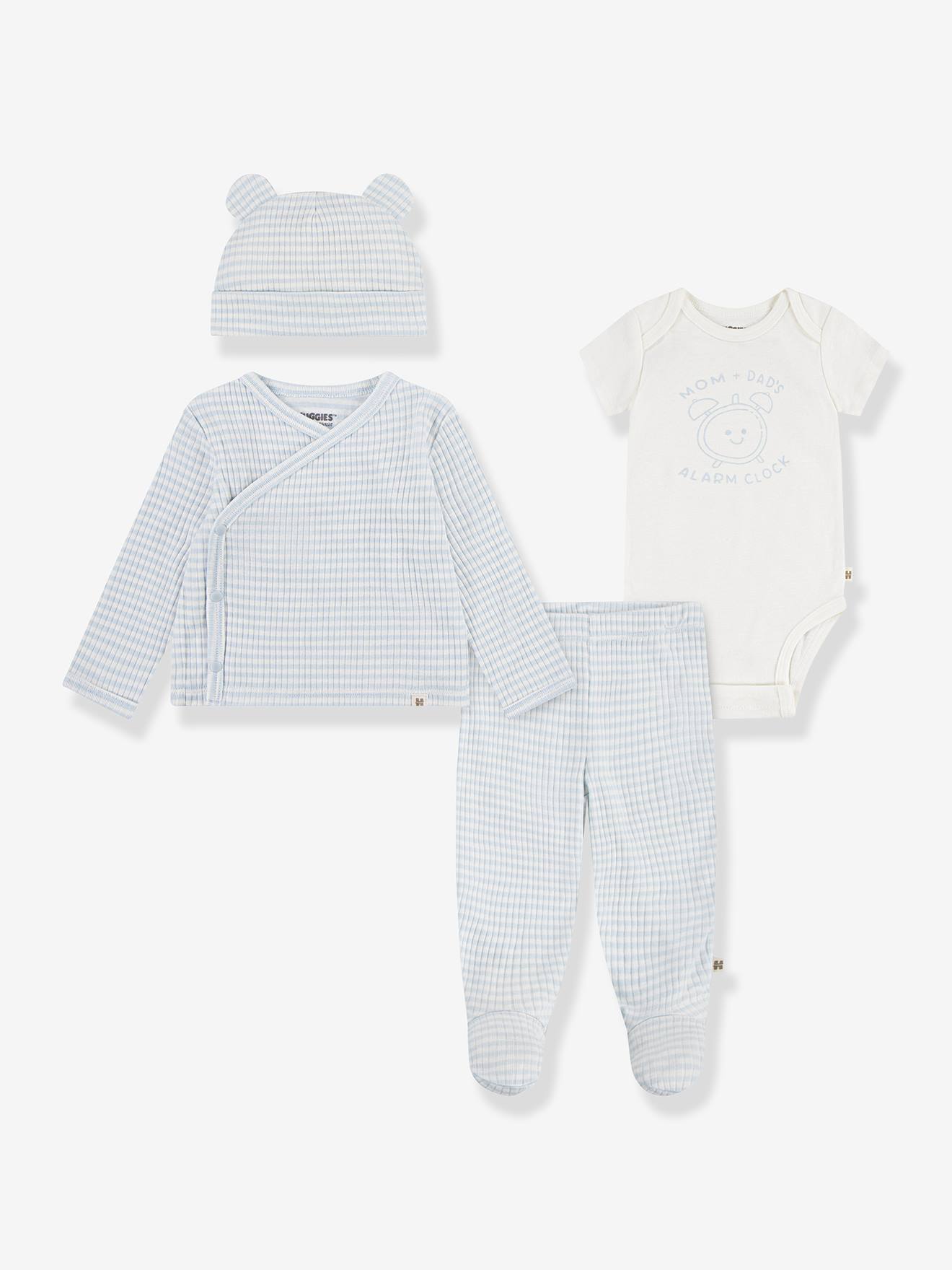 Ensemble bébé 4 pièces bleu