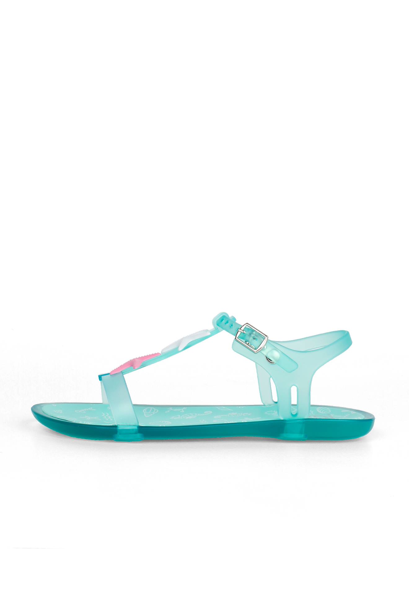 Sandales En Caoutchouc À Motif Étoiles De Mer Tricia Aigue-marine