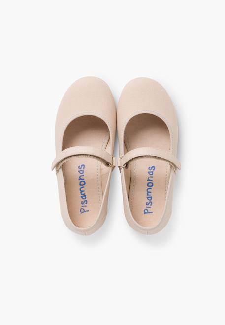 Babies à scratch fin en toile pour fille Blanc+Bleu azur+Bleu marine+Ciel clair+Corail+Écru+Fucsia+Jaune citron+Pêche+Rouge+Sable+Vert fougère 60 - vertbaudet enfant 