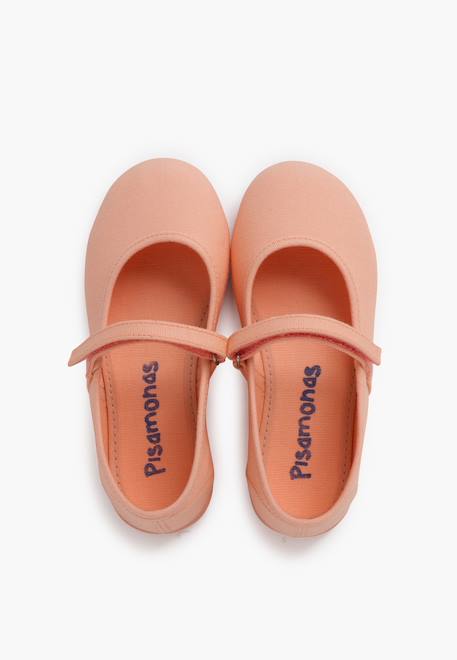 Babies à scratch fin en toile pour fille Blanc+Bleu azur+Bleu marine+Ciel clair+Corail+Écru+Fucsia+Jaune citron+Pêche+Rouge+Sable+Vert fougère 49 - vertbaudet enfant 