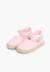Espadrilles enfant avec fermeture à boucle Blanc+Rose+Rose pâle+Sable 10 - vertbaudet enfant 