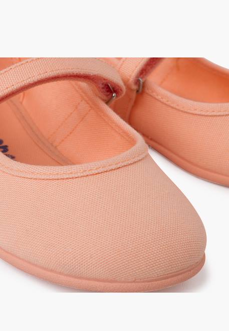 Babies à scratch fin en toile pour fille Blanc+Bleu azur+Bleu marine+Ciel clair+Corail+Écru+Fucsia+Jaune citron+Pêche+Rouge+Sable+Vert fougère 50 - vertbaudet enfant 