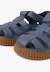 Sandales plastique semelle caramel Bleu+Ivoire 6 - vertbaudet enfant 
