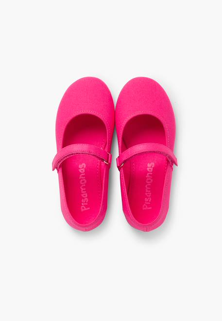 Babies à scratch fin en toile pour fille Blanc+Bleu azur+Bleu marine+Ciel clair+Corail+Écru+Fucsia+Jaune citron+Pêche+Rouge+Sable+Vert fougère 39 - vertbaudet enfant 