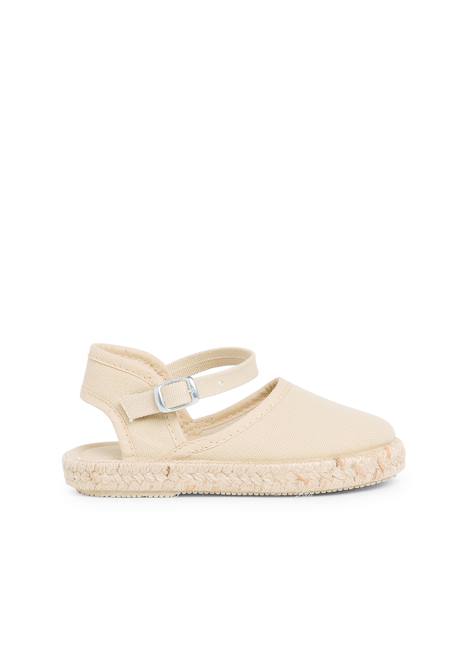 Espadrilles enfant avec fermeture à boucle Blanc+Rose+Rose pâle+Sable 19 - vertbaudet enfant 