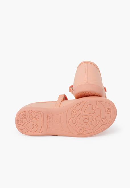 Babies à scratch fin en toile pour fille Blanc+Bleu azur+Bleu marine+Ciel clair+Corail+Écru+Fucsia+Jaune citron+Pêche+Rouge+Sable+Vert fougère 47 - vertbaudet enfant 