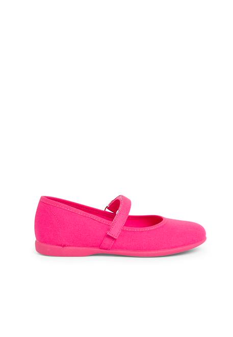 Babies à scratch fin en toile pour fille Blanc+Bleu azur+Bleu marine+Ciel clair+Corail+Écru+Fucsia+Jaune citron+Pêche+Rouge+Sable+Vert fougère 35 - vertbaudet enfant 