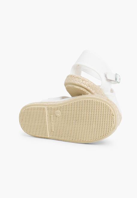 Espadrilles enfant avec fermeture à boucle Blanc+Rose+Rose pâle+Sable 3 - vertbaudet enfant 