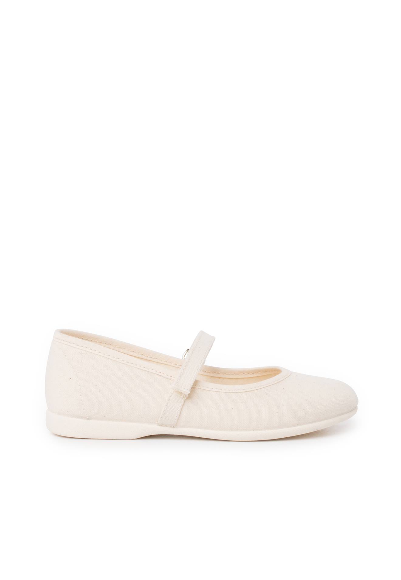 Babies À Scratch Fin En Toile Pour Fille Écru