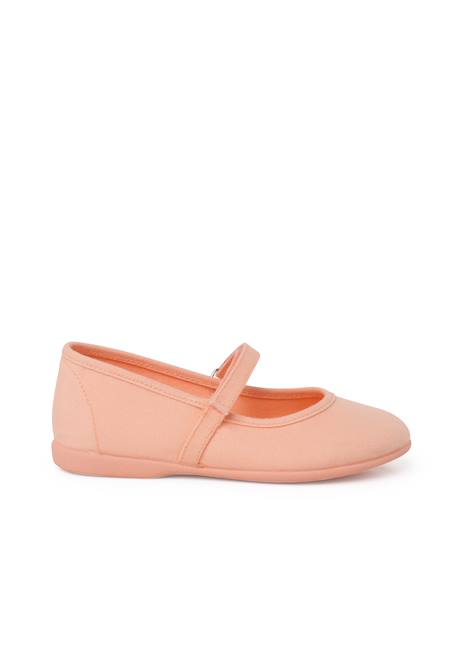 Babies à scratch fin en toile pour fille Blanc+Bleu azur+Bleu marine+Ciel clair+Corail+Écru+Fucsia+Jaune citron+Pêche+Rouge+Sable+Vert fougère 45 - vertbaudet enfant 