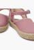 Espadrilles enfant avec fermeture à boucle Blanc+Rose+Rose pâle+Sable 18 - vertbaudet enfant 