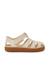 Sandales plastique semelle caramel Bleu+Ivoire 7 - vertbaudet enfant 