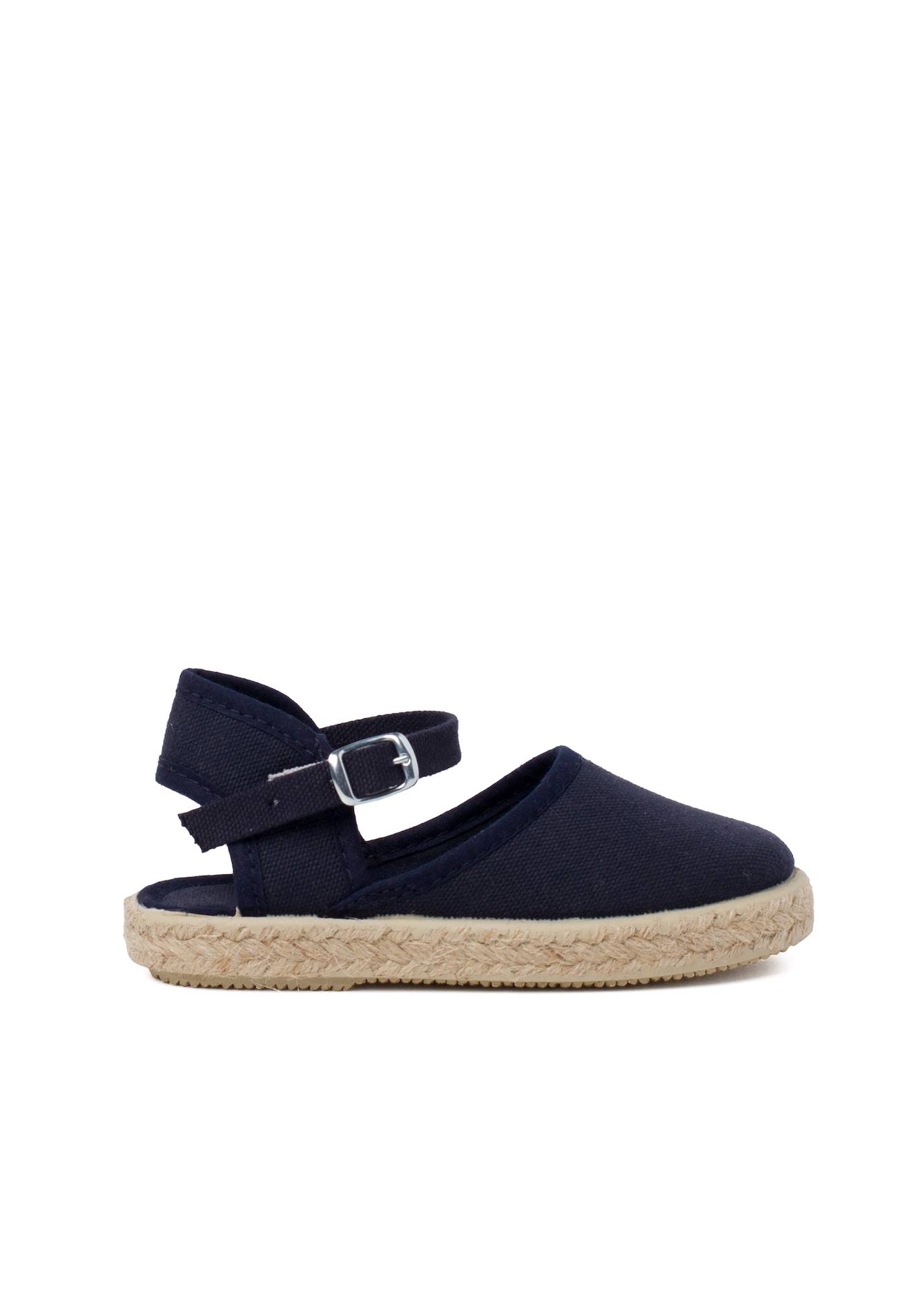 Espadrilles Enfant Avec Fermeture À Boucle Bleu Marine