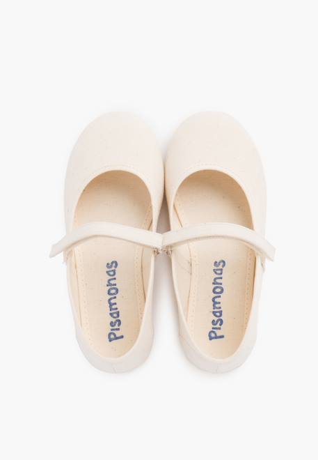 Babies à scratch fin en toile pour fille Blanc+Bleu azur+Bleu marine+Ciel clair+Corail+Écru+Fucsia+Jaune citron+Pêche+Rouge+Sable+Vert fougère 33 - vertbaudet enfant 